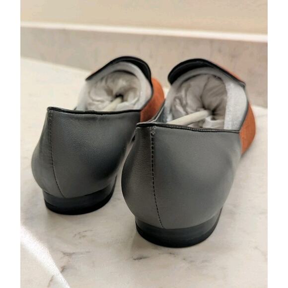 LOGO Meryl Leather Slip on Loafers Maple Sugar/Pewter 8.5 NEW Lori Goldstein - Picture 4 of 7